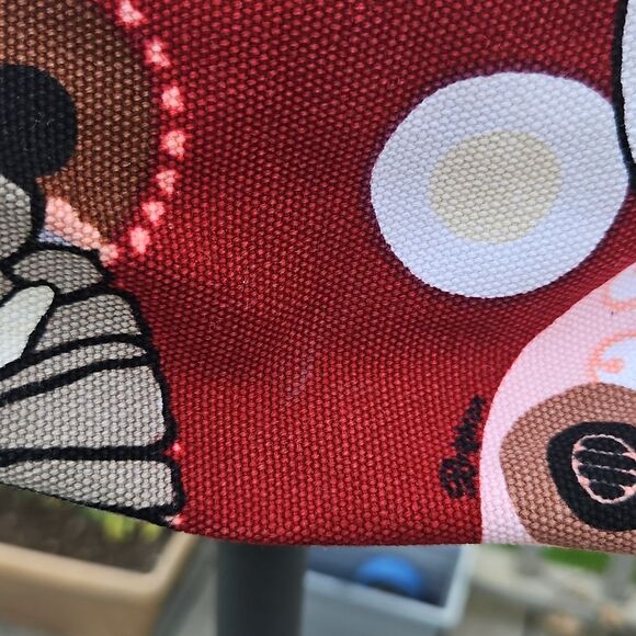 Brighton Boho Floral Canvas Shoulder Bag with Charms - Picture 5 of 8